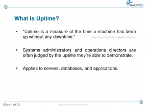 Website bán hàng phải có tỉ lệ uptime đạt 99%