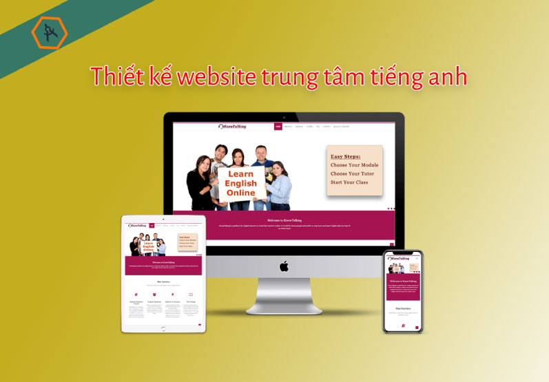 Thiết kế website giới thiệu trung tâm tiếng anh