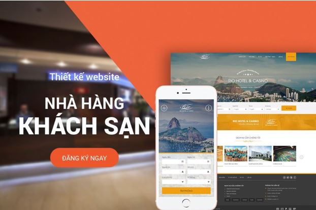 Thiết kế website nhà hàng - khách sạn.