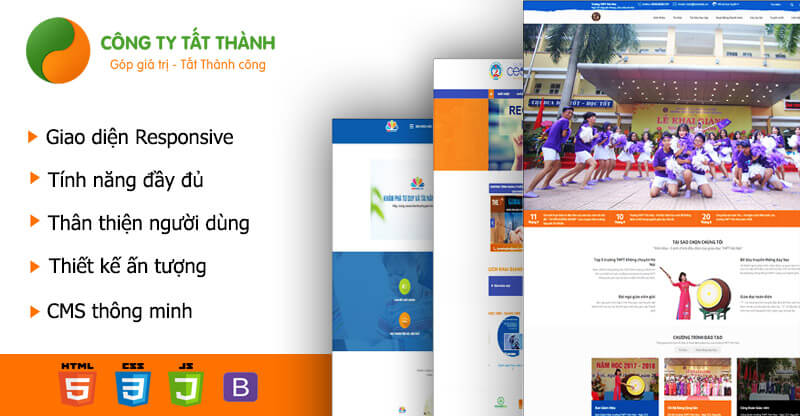 Website học trực tuyến Tất Thành