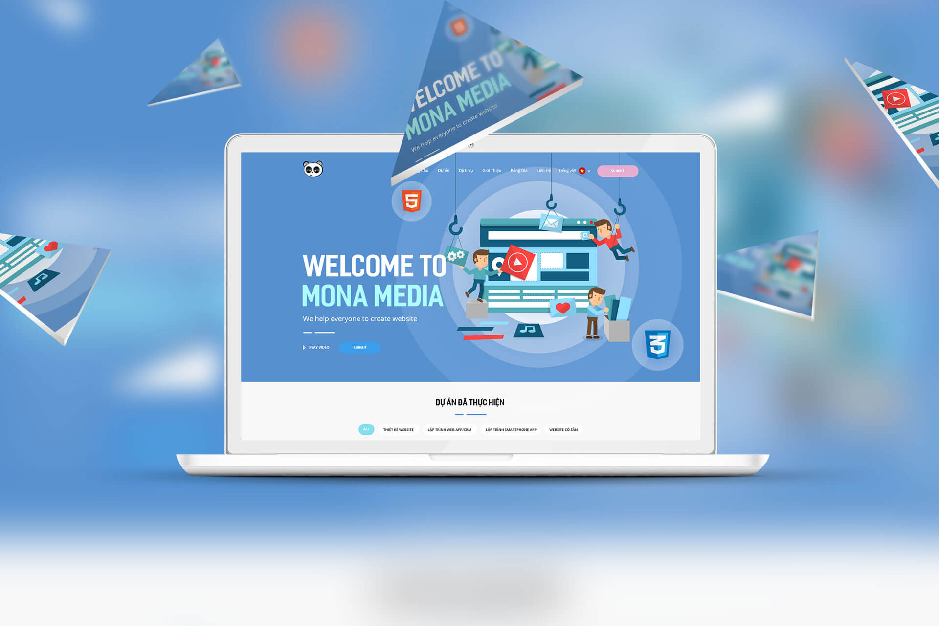 Mona Media chuyên thiết kế website học trực tuyến