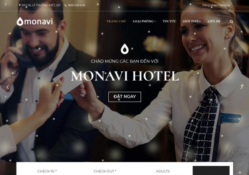 Mẫu website khách sạn nanovi