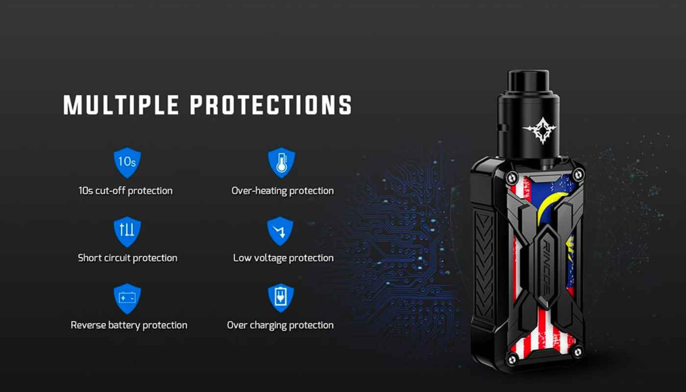 Vape Pod siêu khói Rincoe Mechman Nano 90W RDA Kit